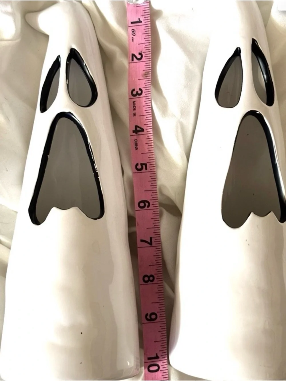 Halloween Ghost candle holders.  2 count